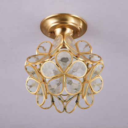 Golden Bloom Ceiling Light ∅ 7.9″ x H 7.9″ / Clear & Brass 1001 Ceiling lamp