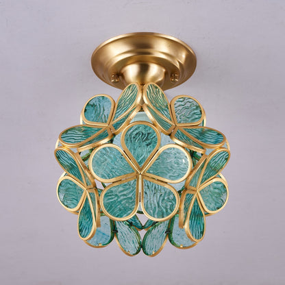 Golden Bloom Ceiling Light ∅ 7.9″ x H 7.9″ / Green & Brass 1001 Ceiling lamp