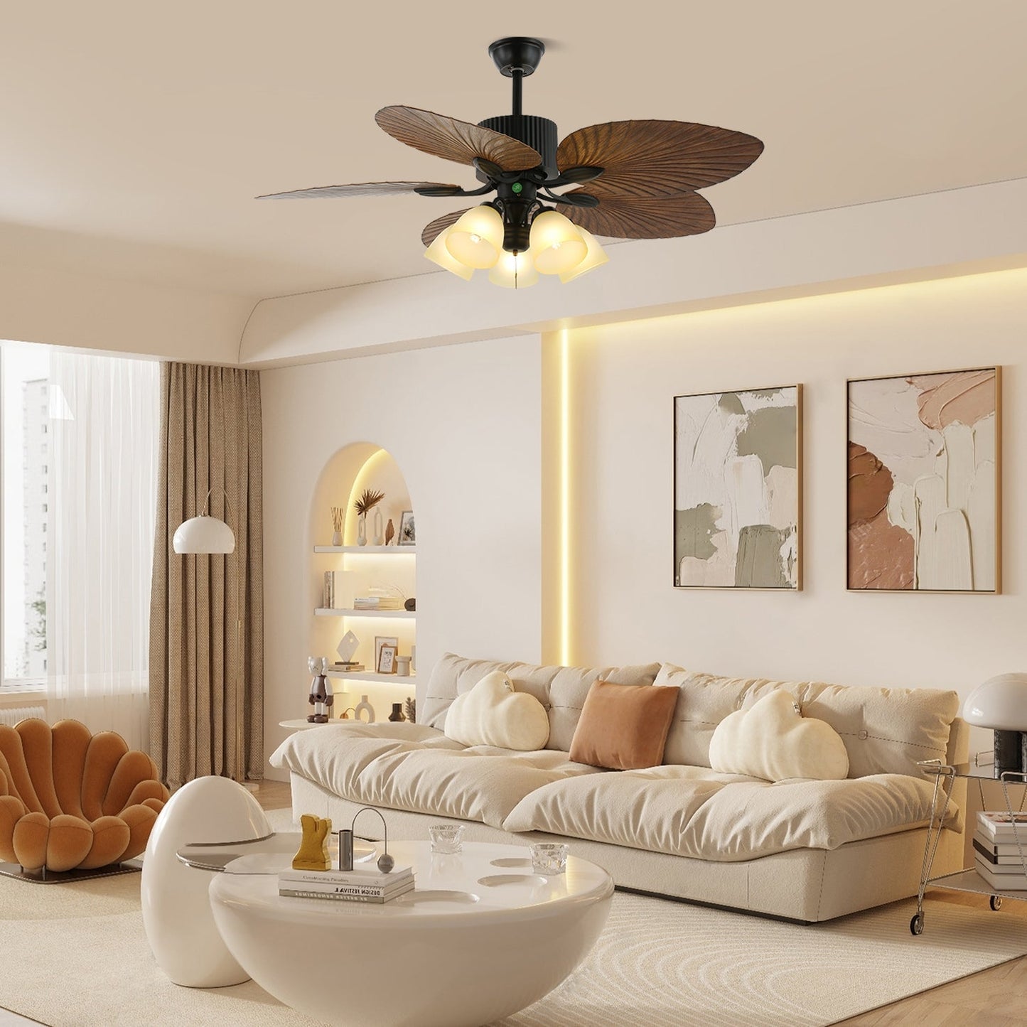 Banana Leaves 48’’/52’’ Ceiling Fan Light Ceiling fan light