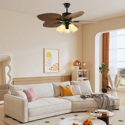 Banana Leaves Ceiling Fan Light 1001 Ceiling fan light