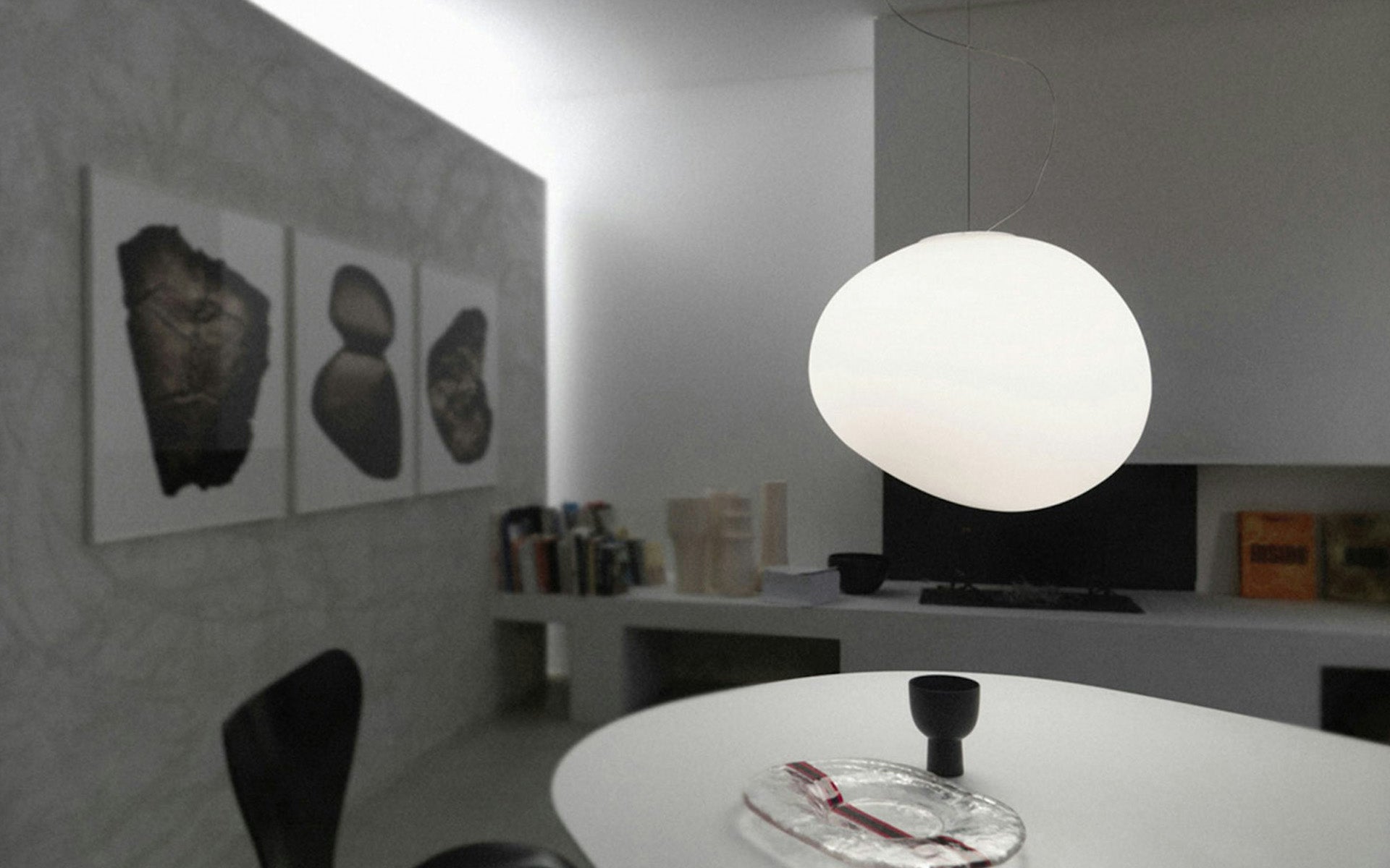 Gregg Stone Shape Glass Pendant Light 1001 Pendant light