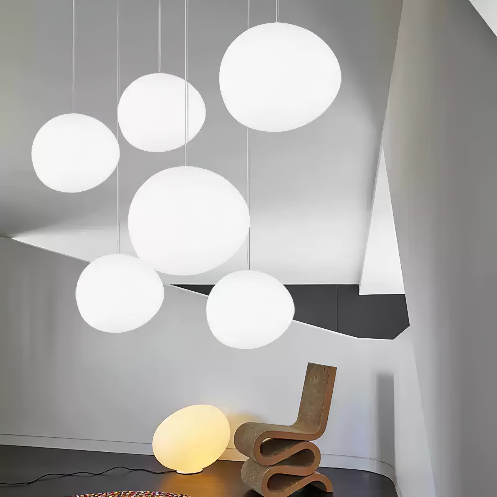 Gregg Stone Shape Glass Pendant Light 1001 Pendant light