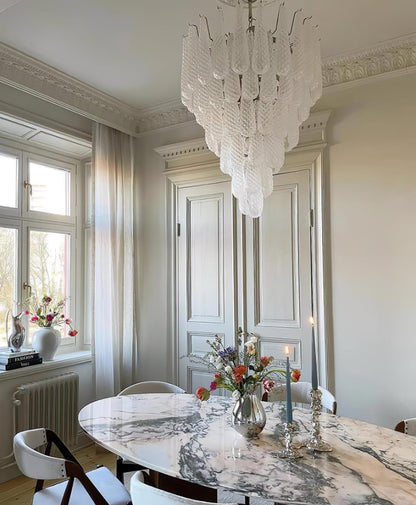 Grid Glass Waterfall Chandelier