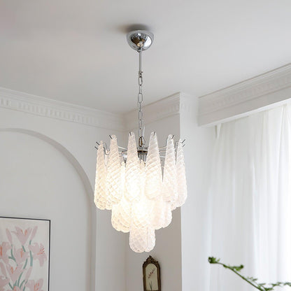 Grid Glass Waterfall Chandelier