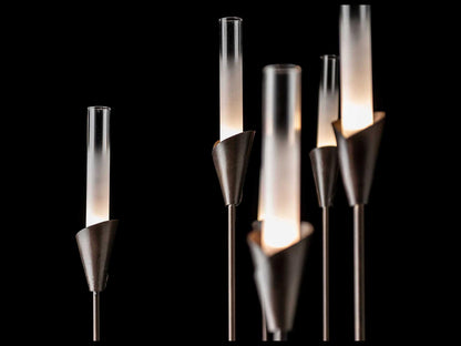Hubbardton Forge 12-Light Lilium Chandelier with Frosted Gradient Glass