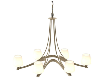 Hubbardton Forge Ribbon 6-Light Oval Chandelier