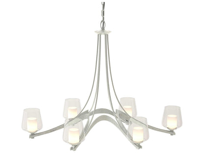 Hubbardton Forge 6-Light Ribbon Oval Chandelier