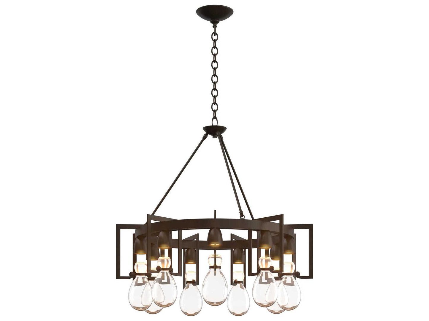 Hubbardton Forge Apothecary 9-Light Circular Chandelier