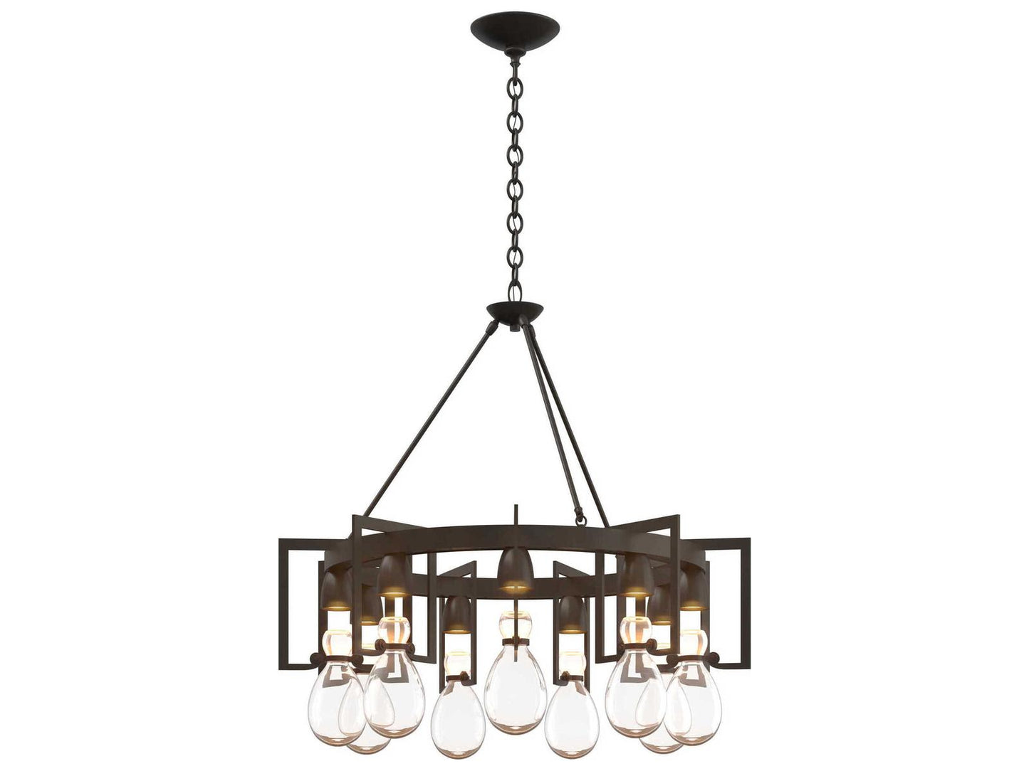 Hubbardton Forge Apothecary 9-Light Circular Chandelier