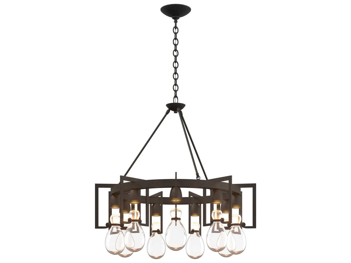 Hubbardton Forge Apothecary 9-Light Circular Chandelier
