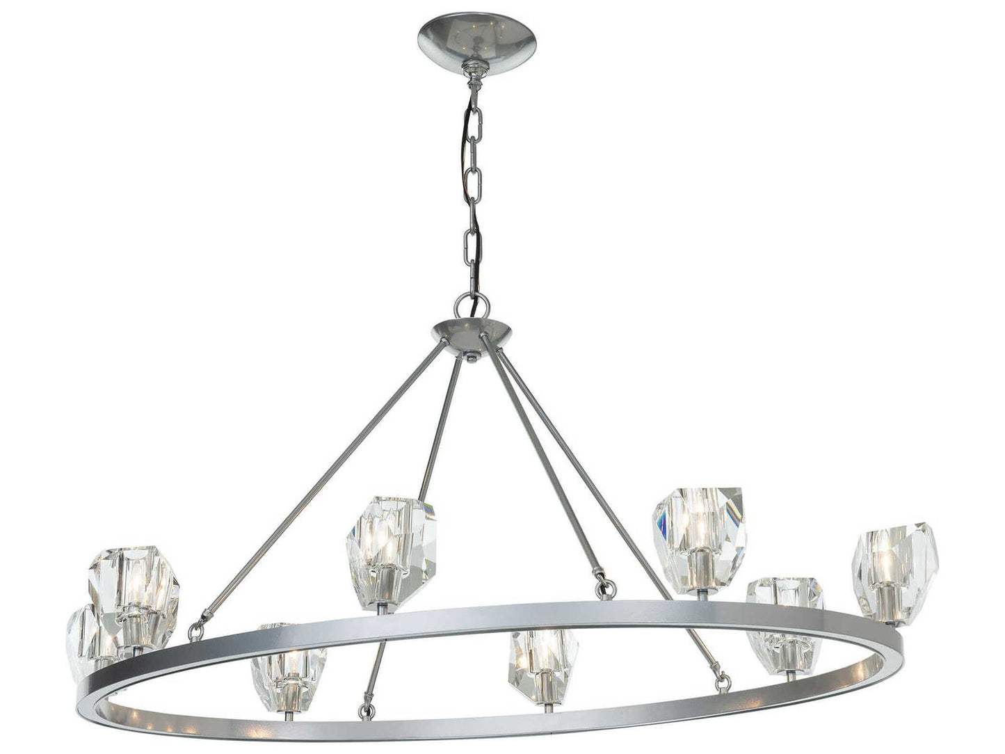 Hubbardton Forge Gatsby 8-Light Oval Chandelier