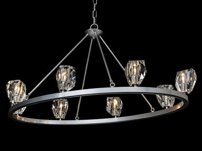 Hubbardton Forge Gatsby 8-Light Oval Chandelier