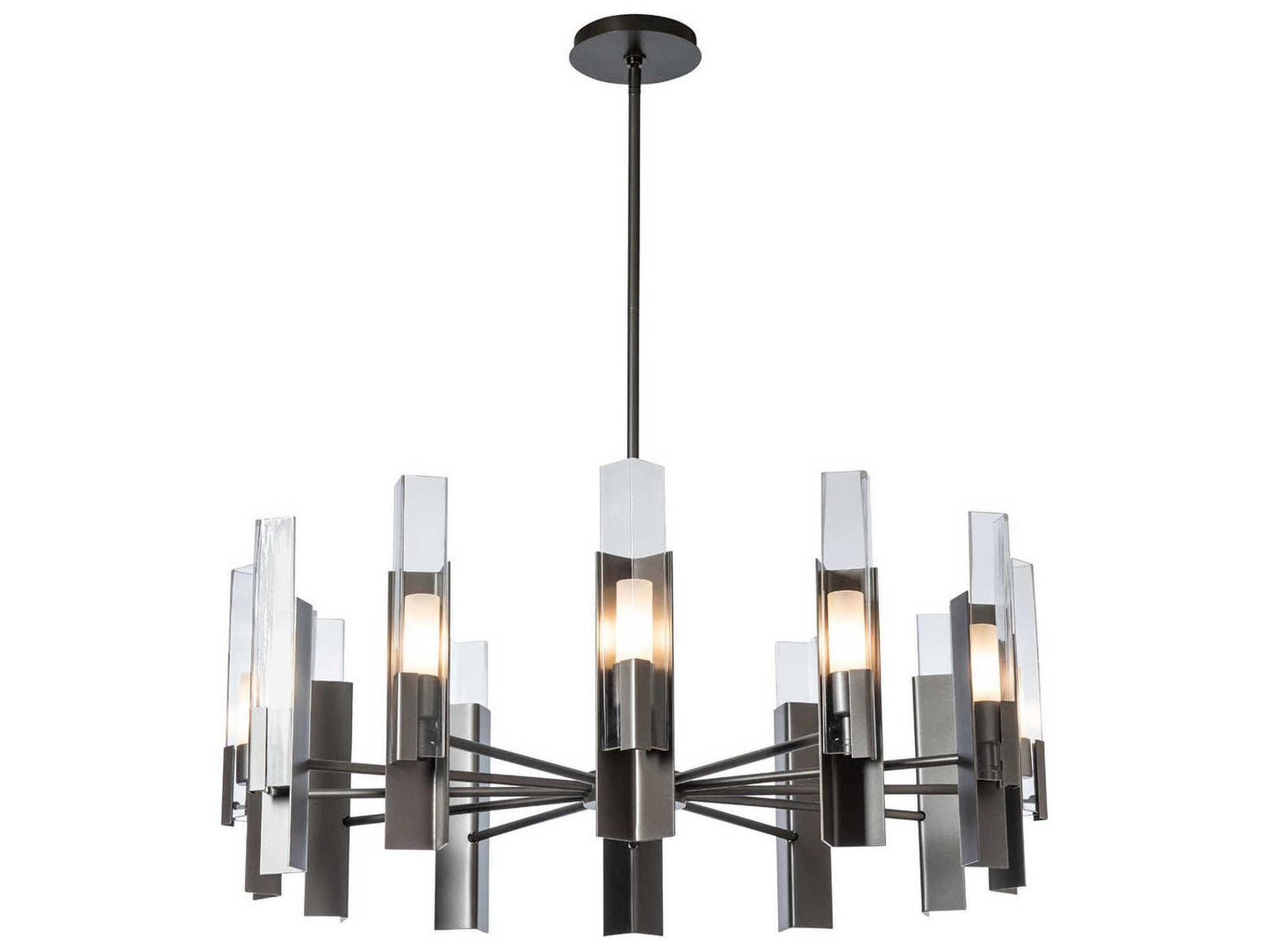 Hubbardton Forge Summit 12-Light Round Chandelier