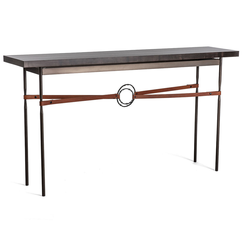 Equus Wood Top Rectangular Console Table