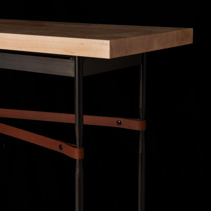 Equus Wood Top Rectangular Console Table