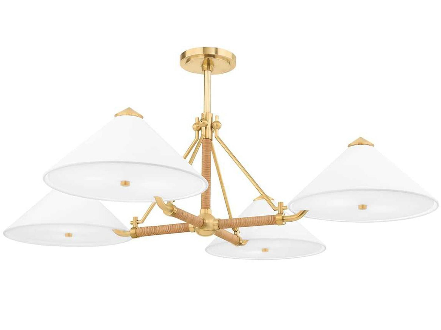 Hudson Valley 8-Light Williamsburg Chandelier in Aged Brass