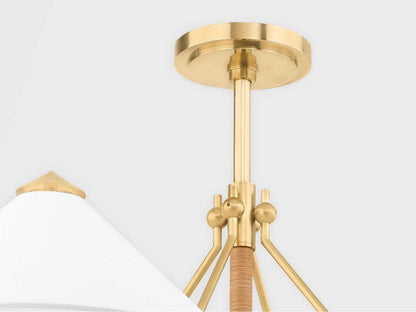 Hudson Valley 8-Light Williamsburg Chandelier in Aged Brass