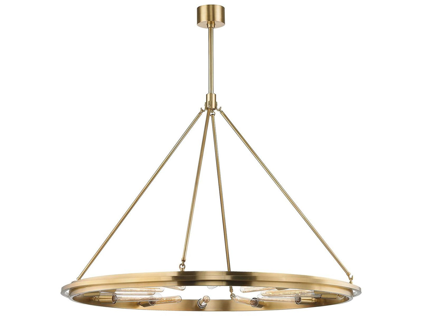 Hudson Valley Chambers 12-Light Chandelier in Aged Brass
