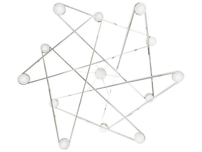 Hudson Valley 12-Light Orbit LED Chandelier in Polished Nickel