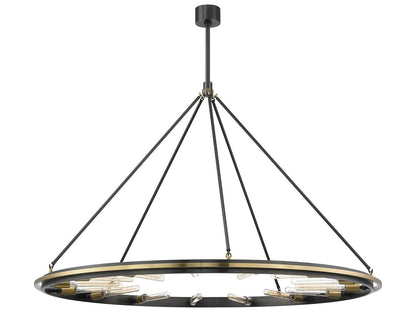 Hudson Valley Chambers 15-Light Chandelier in Aged Old Bronze