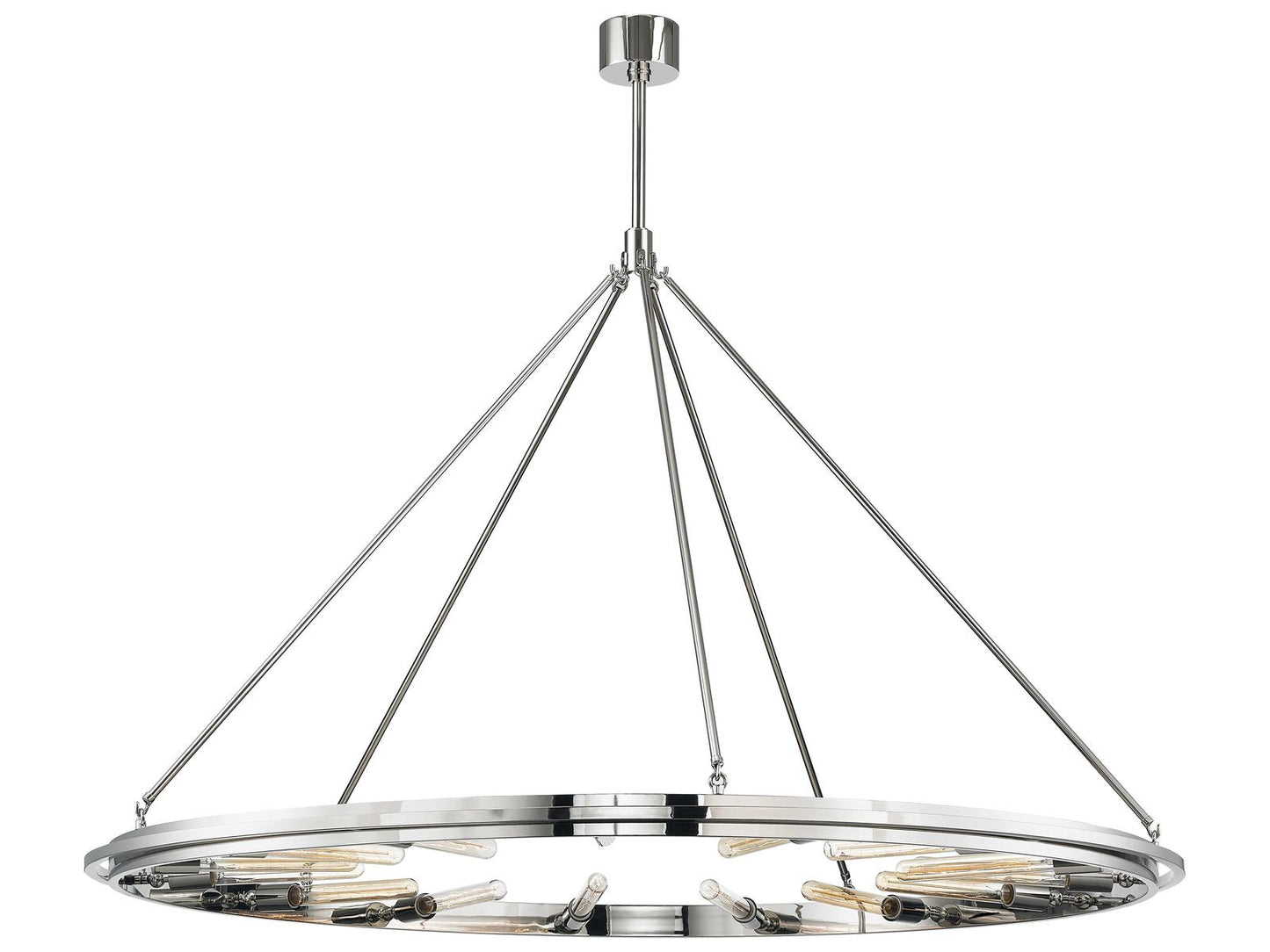 Hudson Valley Chambers 15-Light Chandelier in Polished Nickel