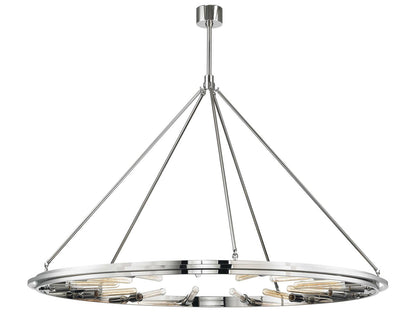 Hudson Valley Chambers 15-Light Chandelier in Polished Nickel