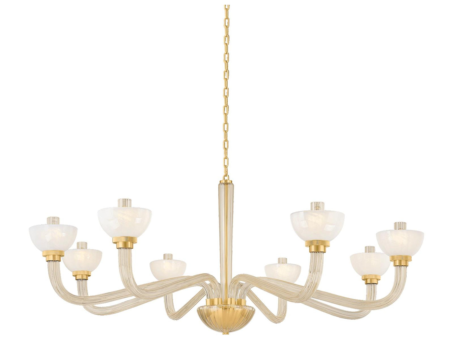 Hudson Valley 8-Light St. Lawrence Chandelier in Aged Brass