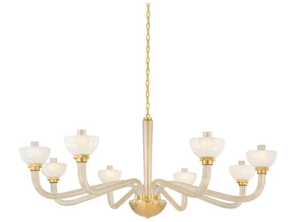 Hudson Valley 8-Light St. Lawrence Chandelier in Aged Brass