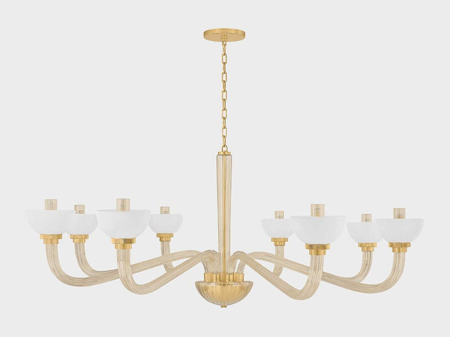Hudson Valley 8-Light St. Lawrence Chandelier in Aged Brass