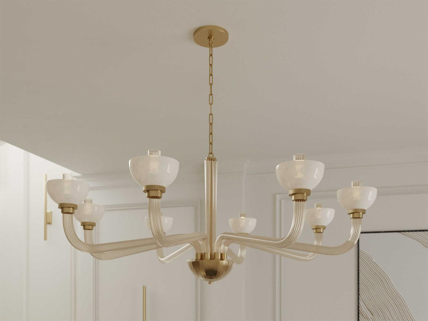 Hudson Valley 8-Light St. Lawrence Chandelier in Aged Brass