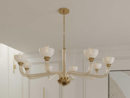 Hudson Valley 8-Light St. Lawrence Chandelier in Aged Brass