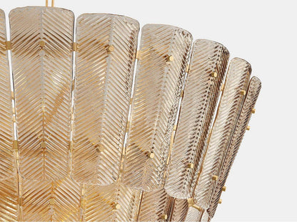Hudson Valley Cassian 18-Light Tiered Chandelier in Vintage Gold Leaf