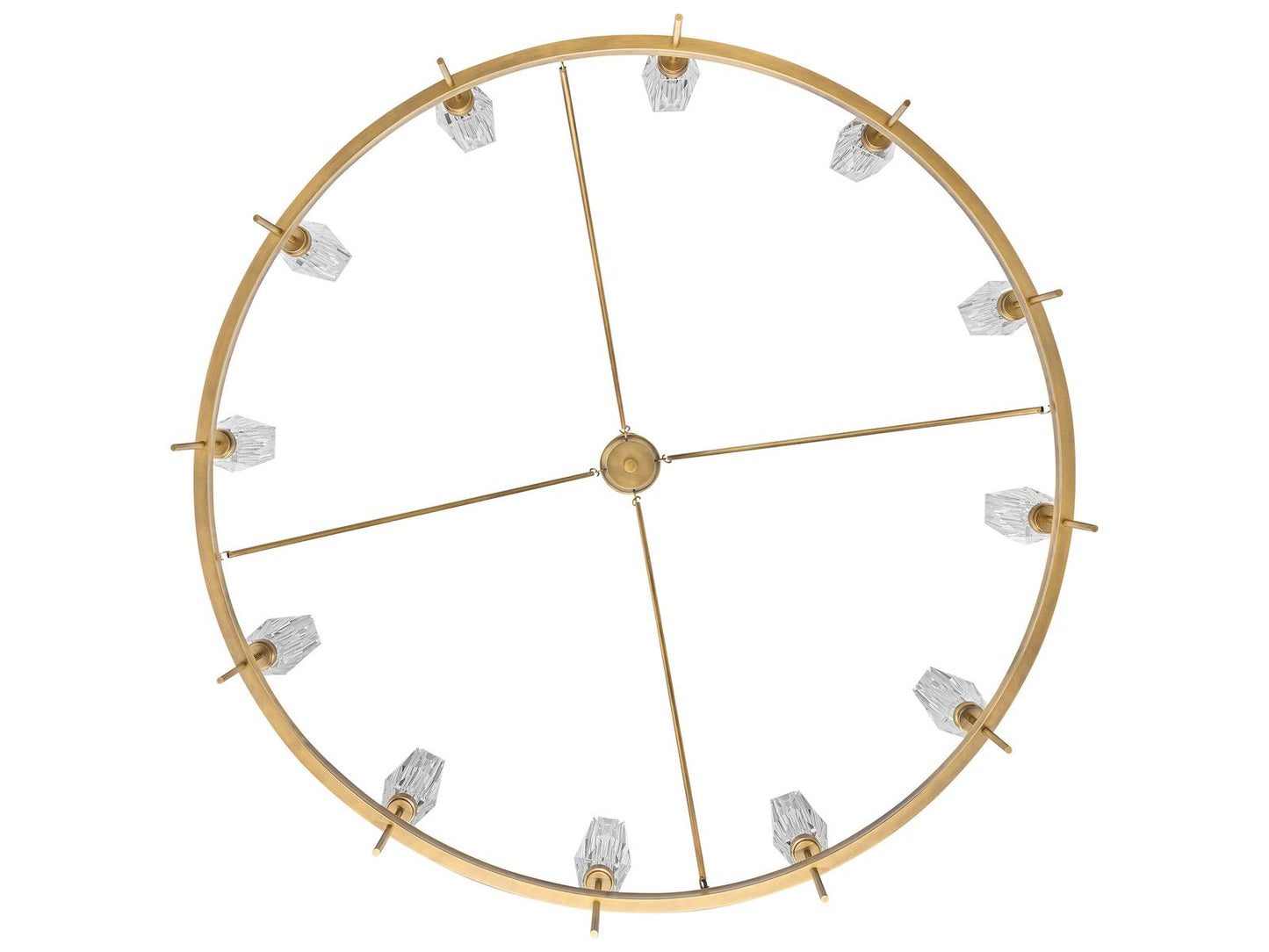 Hinkley Ana 12-Light Extra Large Candelabra Chandelier in Heritage Brass