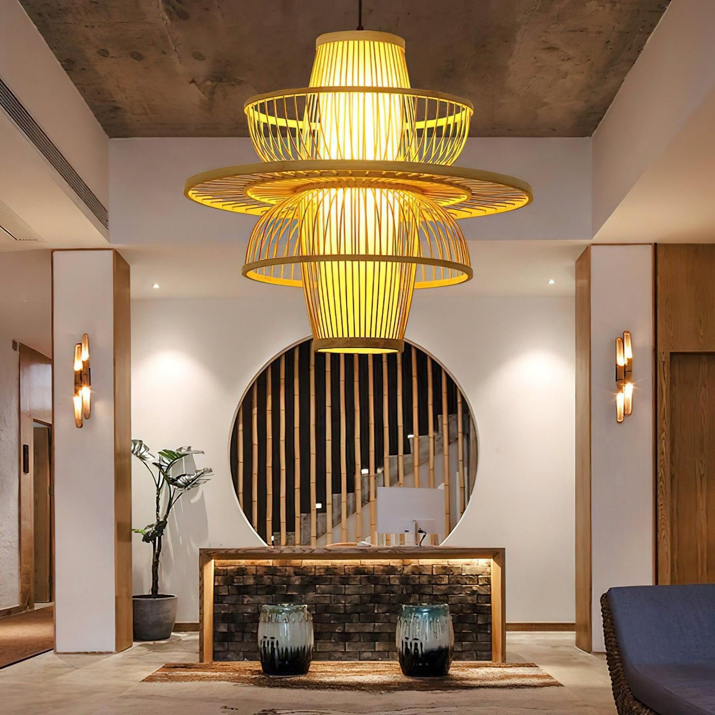 Handmade Sigyn Bamboo Pendant Lamp