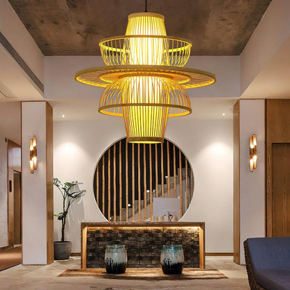 Handmade Sigyn Bamboo Pendant Lamp