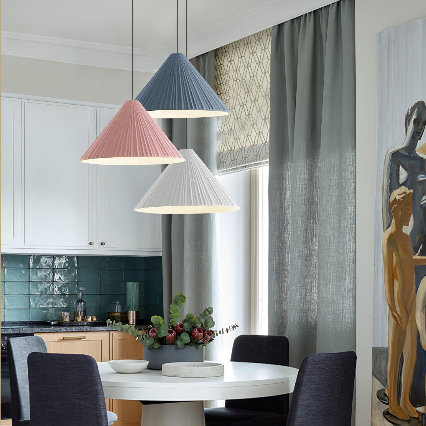 Hat Resin Pendant Lamp