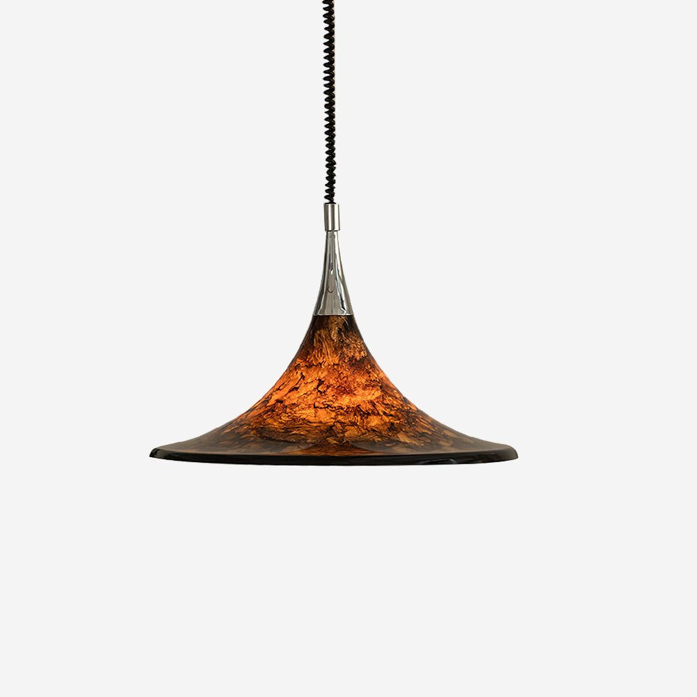 Horn of Light Pendant Lamp ∅ 22.8″ x H 14.9″ / Dia 58cm x H 38cm / Dark Brown Pendant light