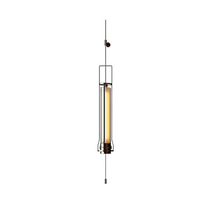 Hudson Cylinder Wall Sconce ∅ 5.9″ x H 59.1″ / Bright Black & Warm Light / Single Wall lamp