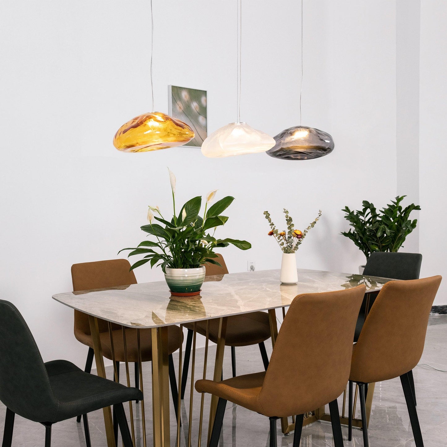 Blown Glass Random Pendant Light Pendant light