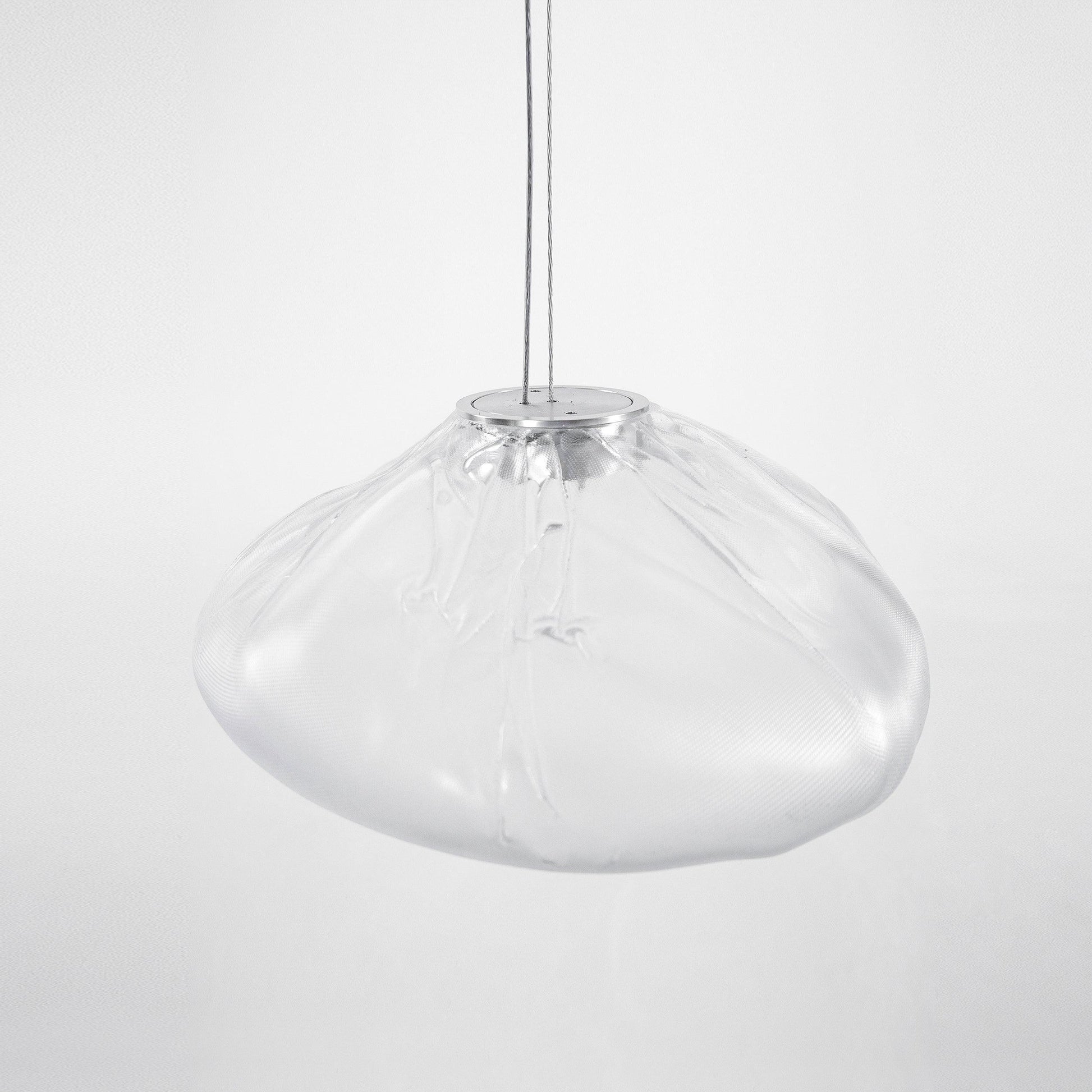 Blown Glass Random Pendant Light Dia 30cm x H 23cm / Transparent glass Pendant light
