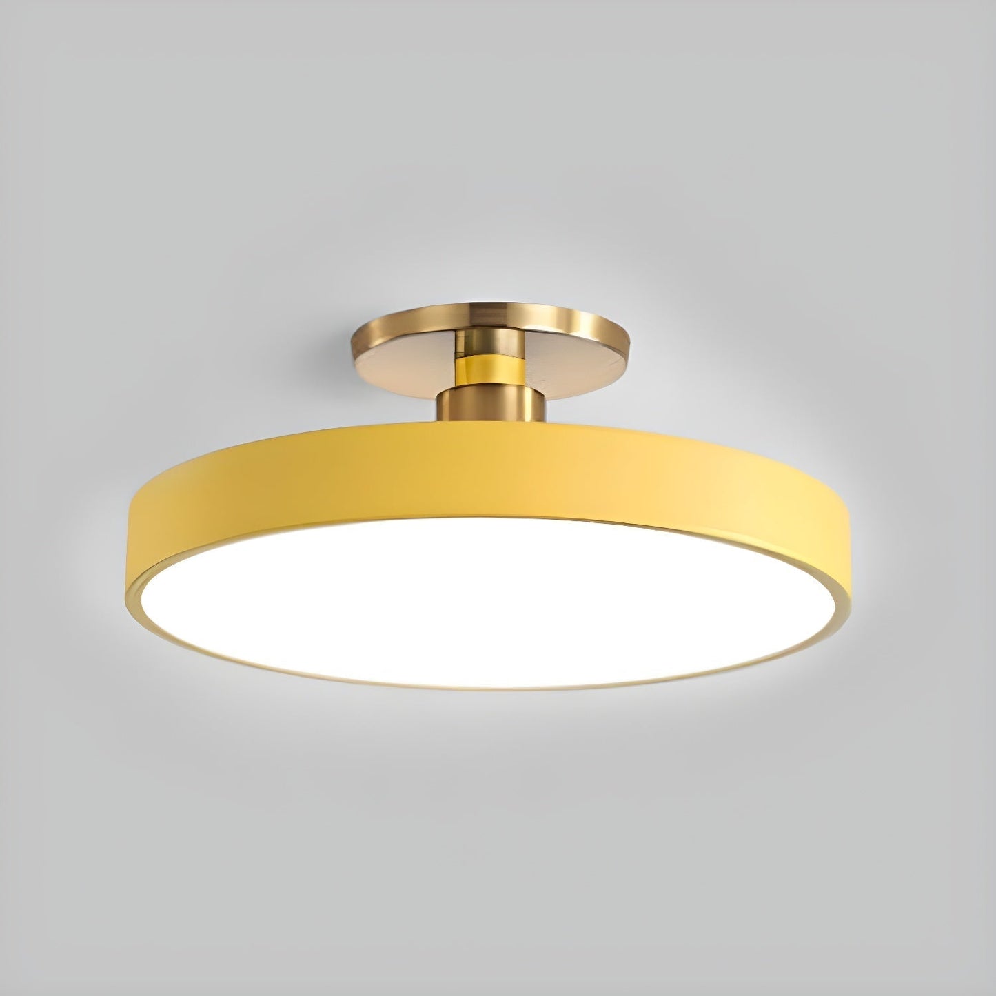 Isla Flush Mount Ceiling Lamp ∅ 11.8″ x H 5.1″ / Yellow / Warm Light 1001 Ceiling lamp