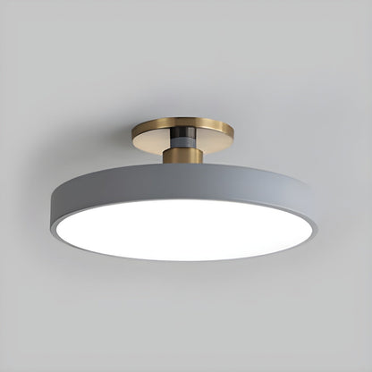 Isla Flush Mount Ceiling Lamp ∅ 11.8″ x H 5.1″ / Grey / Warm Light 1001 Ceiling lamp