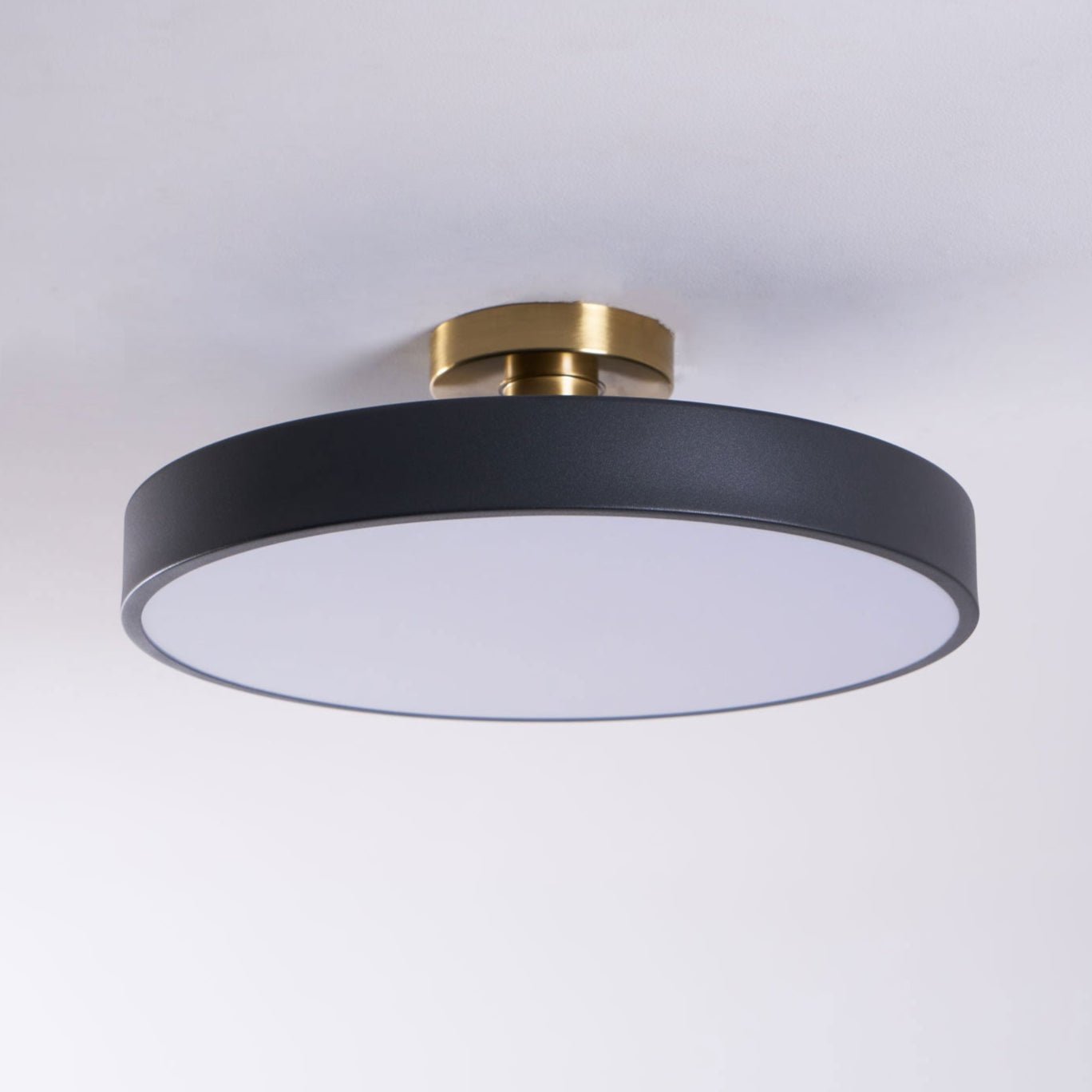 Isla Flush Mount Ceiling Lamp ∅ 11.8″ x H 5.1″ / Black / Warm Light 1001 Ceiling lamp