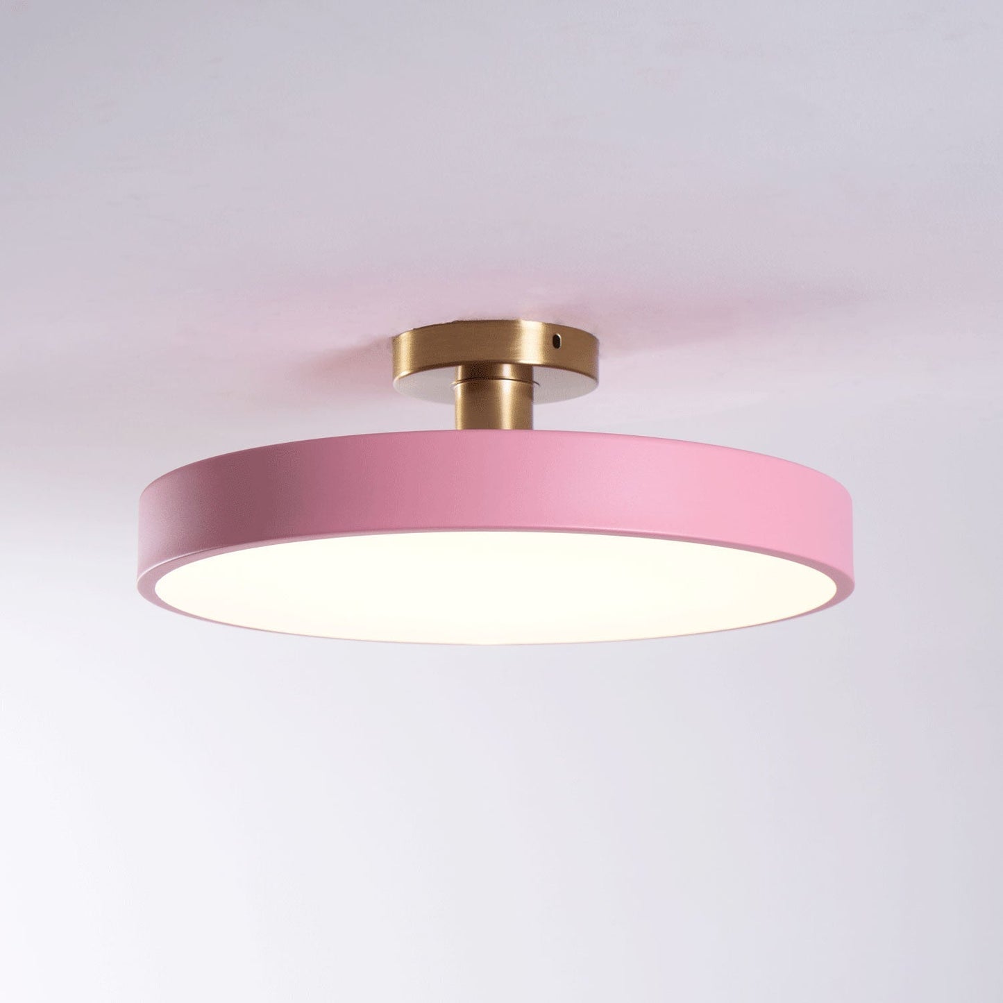 Isla Flush Mount Ceiling Lamp ∅ 11.8″ x H 5.1″ / Pink / Warm Light 1001 Ceiling lamp