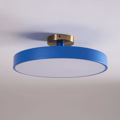 Isla Flush Mount Ceiling Lamp ∅ 11.8″ x H 5.1″ / Blue / Warm Light 1001 Ceiling lamp