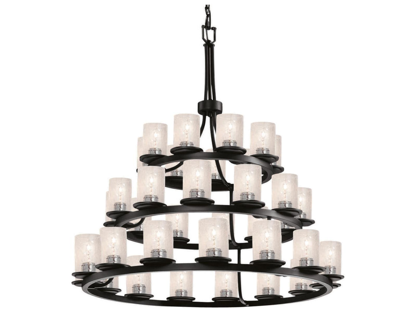 Justice Design Group Fusion 36-Light Tiered Chandelier