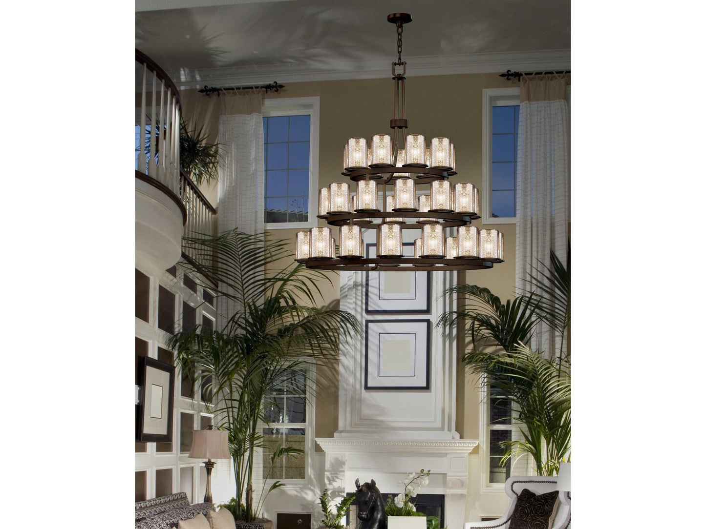 Justice Design Group Fusion 36-Light Tiered Chandelier
