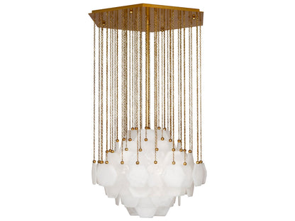 Jonathan Adler Vienna 4-Light Modern Brass Candelabra Chandelier