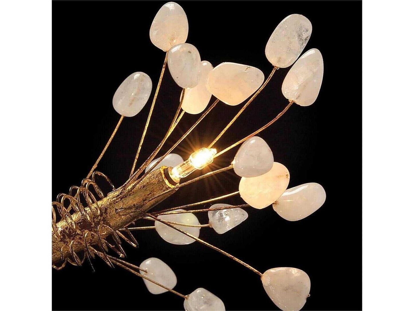 John Richard 16-Light Leah Chandelier with Antique Gold Finish and Crystal Buds