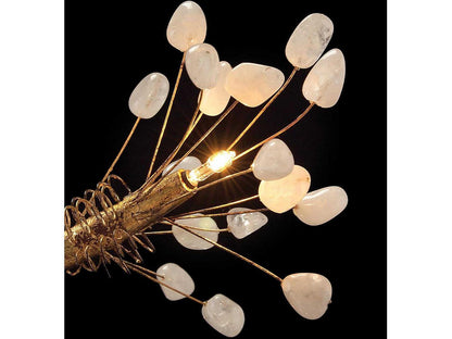 John Richard 16-Light Leah Chandelier with Antique Gold Finish and Crystal Buds